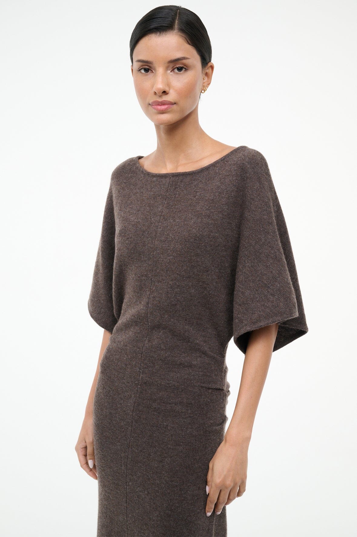 Staud Amelie Sweater Dress Canyon Staud Amelie Sweater Dress Canyon