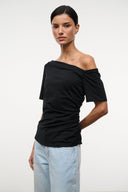 CARINE TOP | BLACK BLACK / XS
