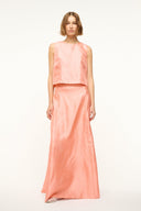 Image VINCENZO SILK SKIRT | CARNATION 7 of 8