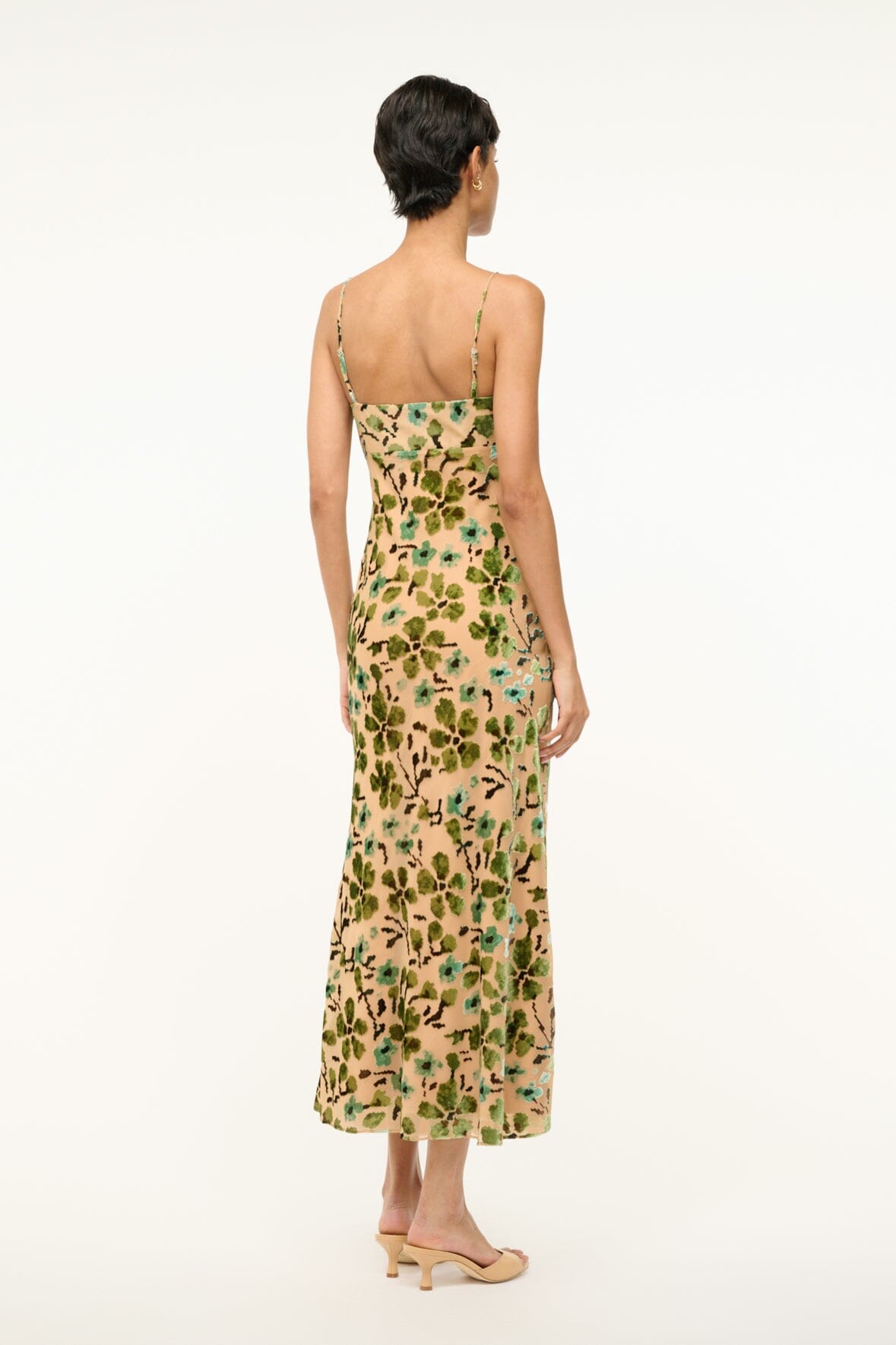 Image DIANNA DRESS | MOSS FLORAL TAPESTRY 3 of 6 and Clicking this image will trigger a zoom pop-up