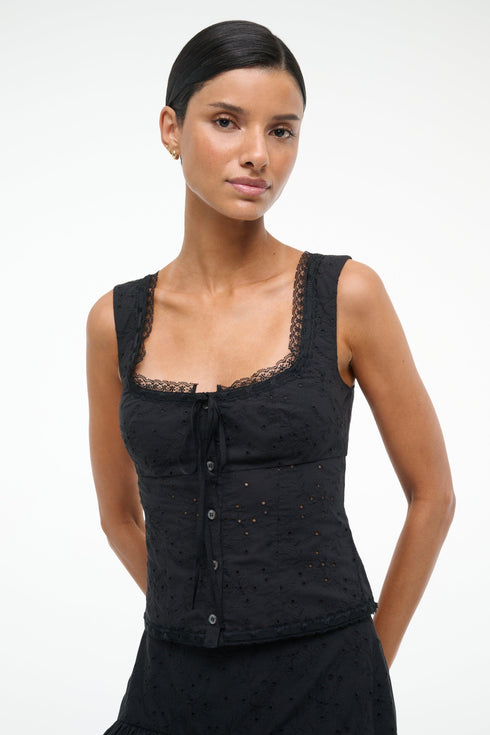 Go to LOU TOP BLACK EYELET view 2