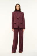 Image PRINCE SUITING PANT | MERLOT 1 of 6