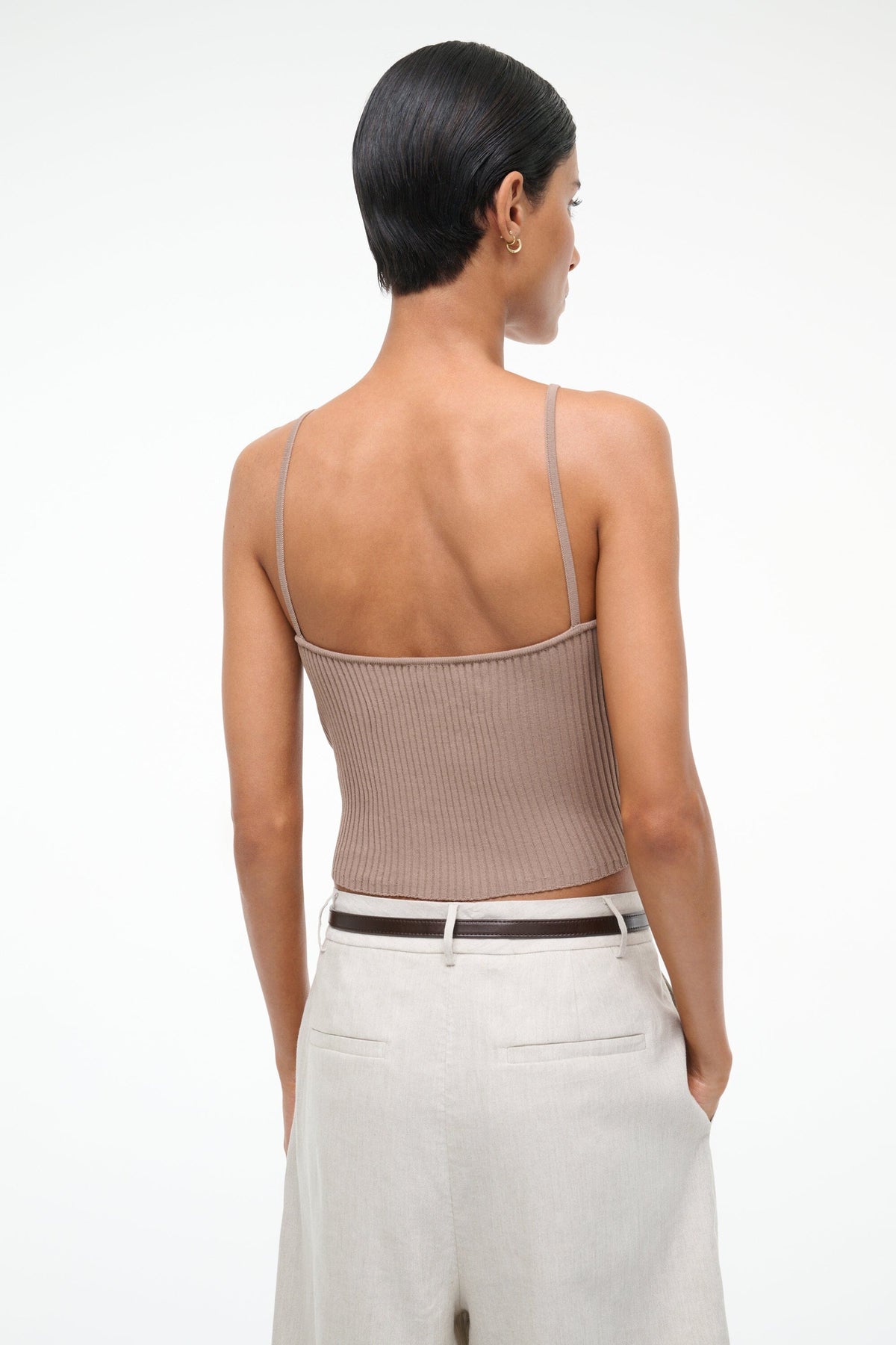 Image SOLEIL TANK | TAUPE 3 of 5 and Clicking this image will trigger a zoom pop-up