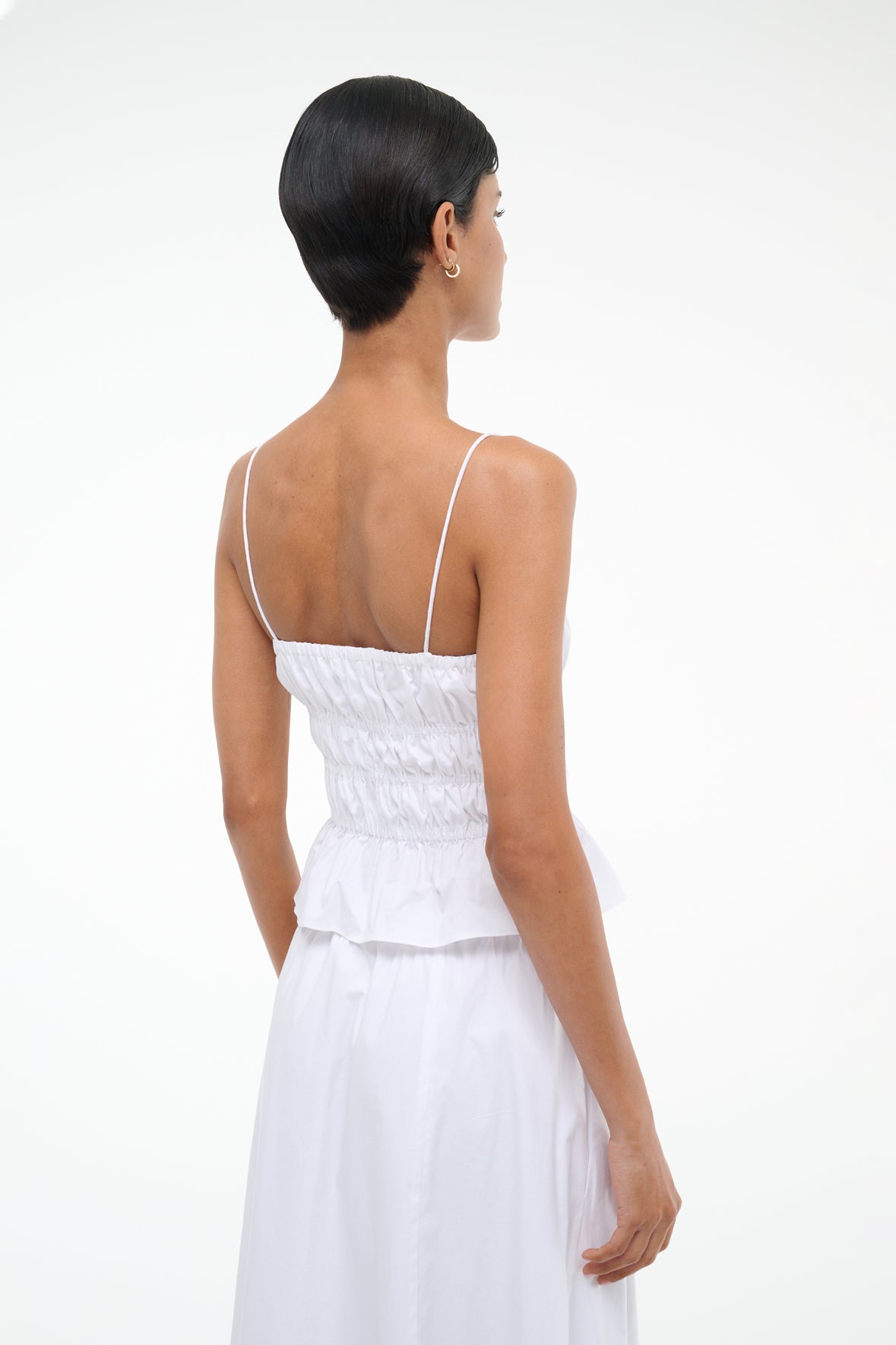 Image AYLA TOP | WHITE 3 of 5 and Clicking this image will trigger a zoom pop-up