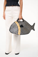 Image CLEO FISH BASKET TOTE | BLACK NATURAL 2 of 6