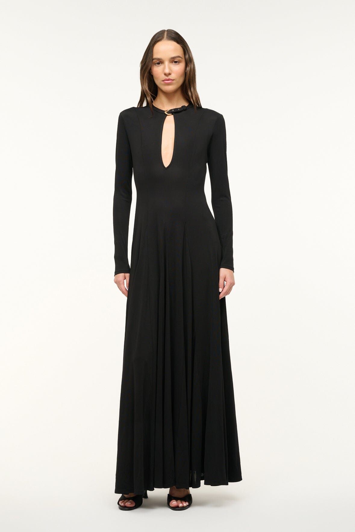 Image AMERIE DRESS | BLACK 1 of 5 and Clicking this image will trigger a zoom pop-up