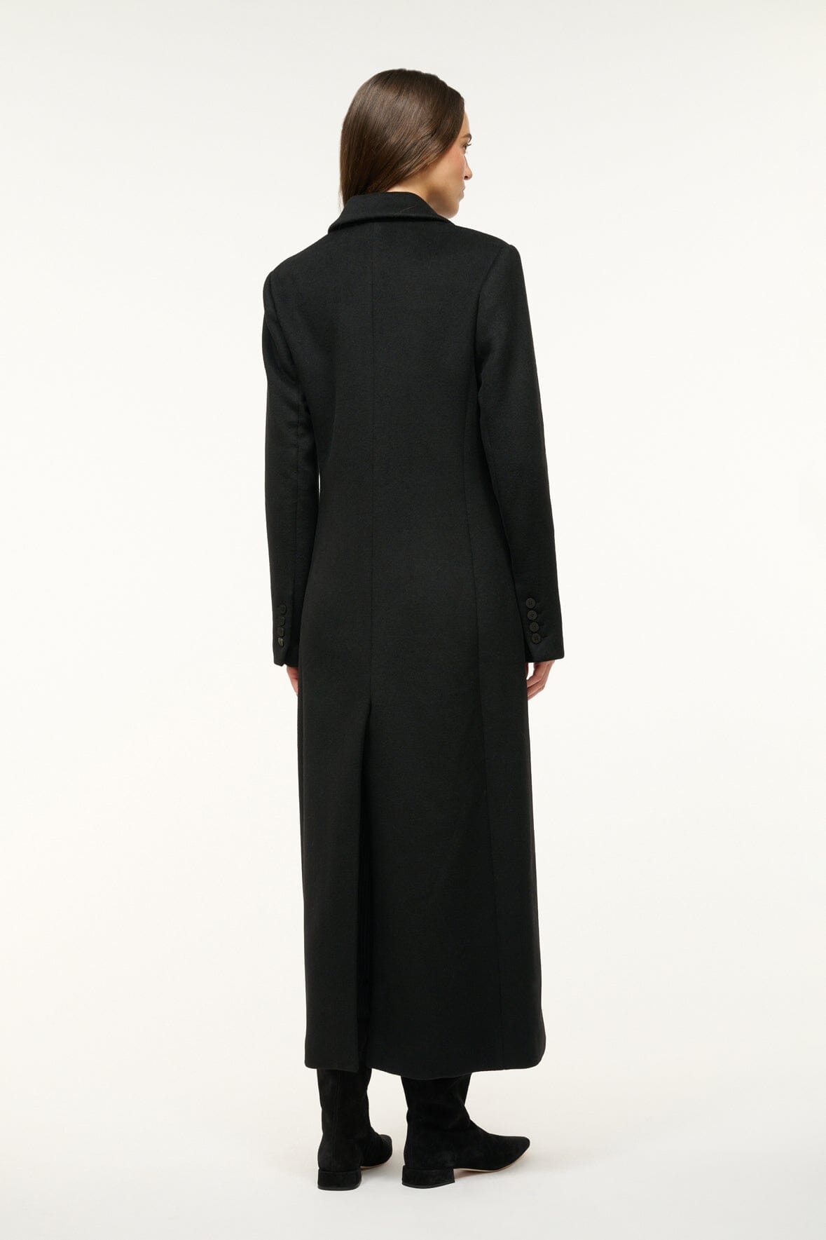 Image SANZA COAT | BLACK 6 of 8 and Clicking this image will trigger a zoom pop-up