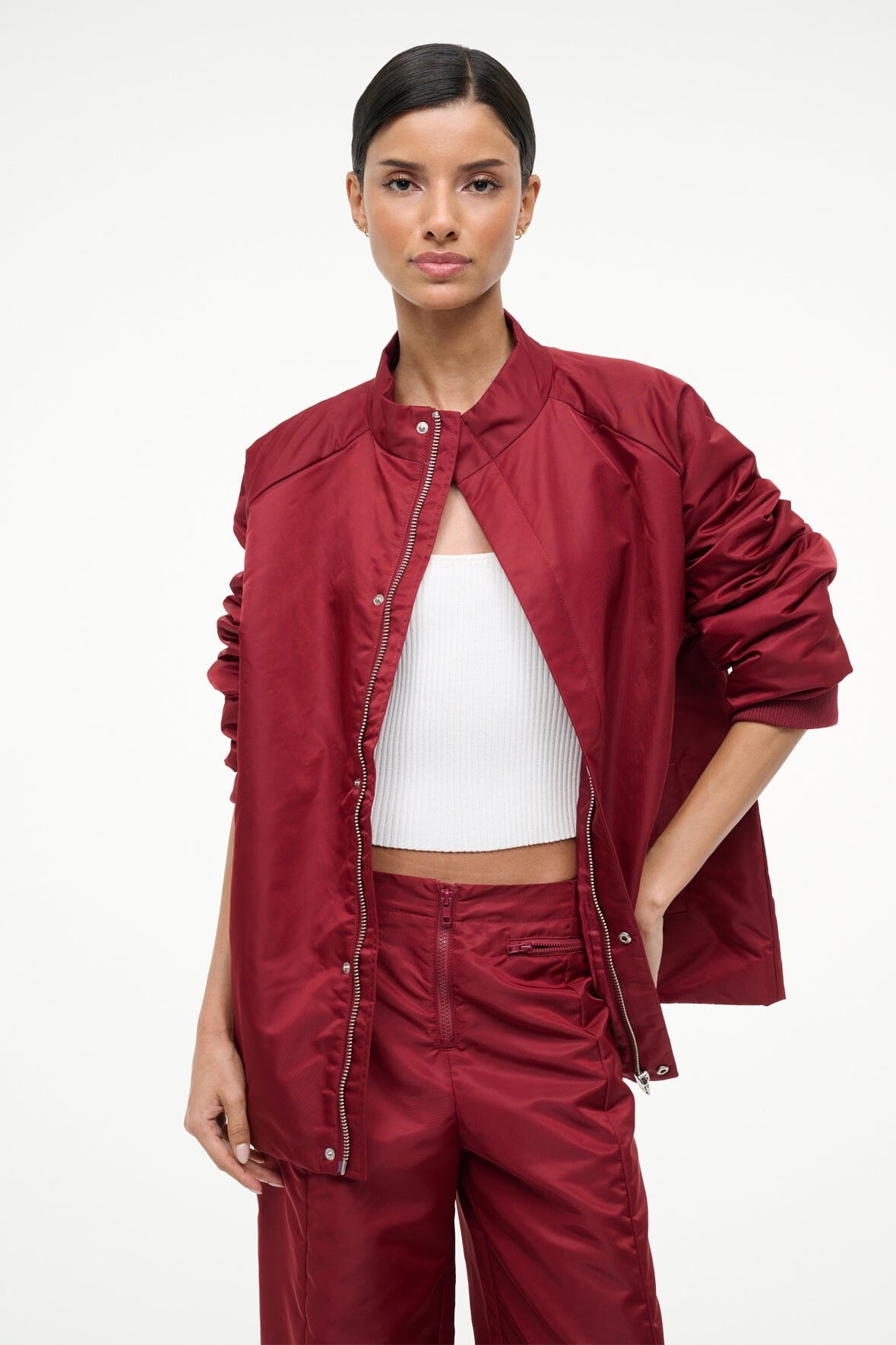 Image CAL JACKET | DEEP RED 2 of 5 and Clicking this image will trigger a zoom pop-up