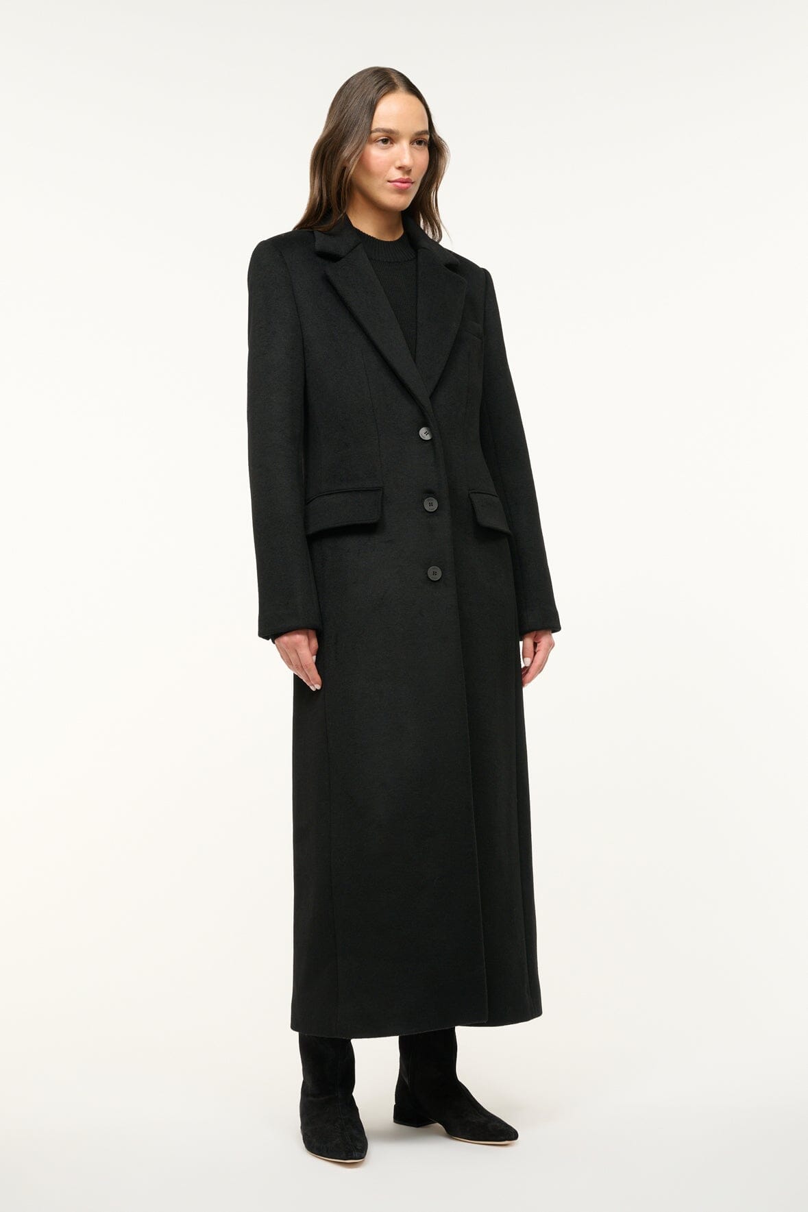 Image SANZA COAT | BLACK 5 of 8 and Clicking this image will trigger a zoom pop-up