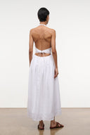 GRAZIA LINEN DRESS | WHITE WHITE / 4