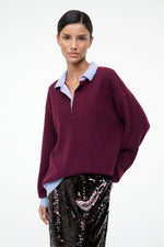 MICHAEL CASHMERE SWEATER | CRIMSON