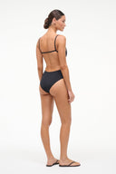 CLAUDIA ONE PIECE | BLACK BLACK / XS
