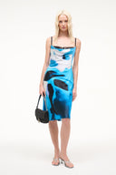 EVANGELINE SILK DRESS | BLUE HAZE BLUE HAZE / 4