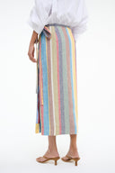 Image KAITLIN LINEN SKIRT | MARKET STRIPE 4 of 5