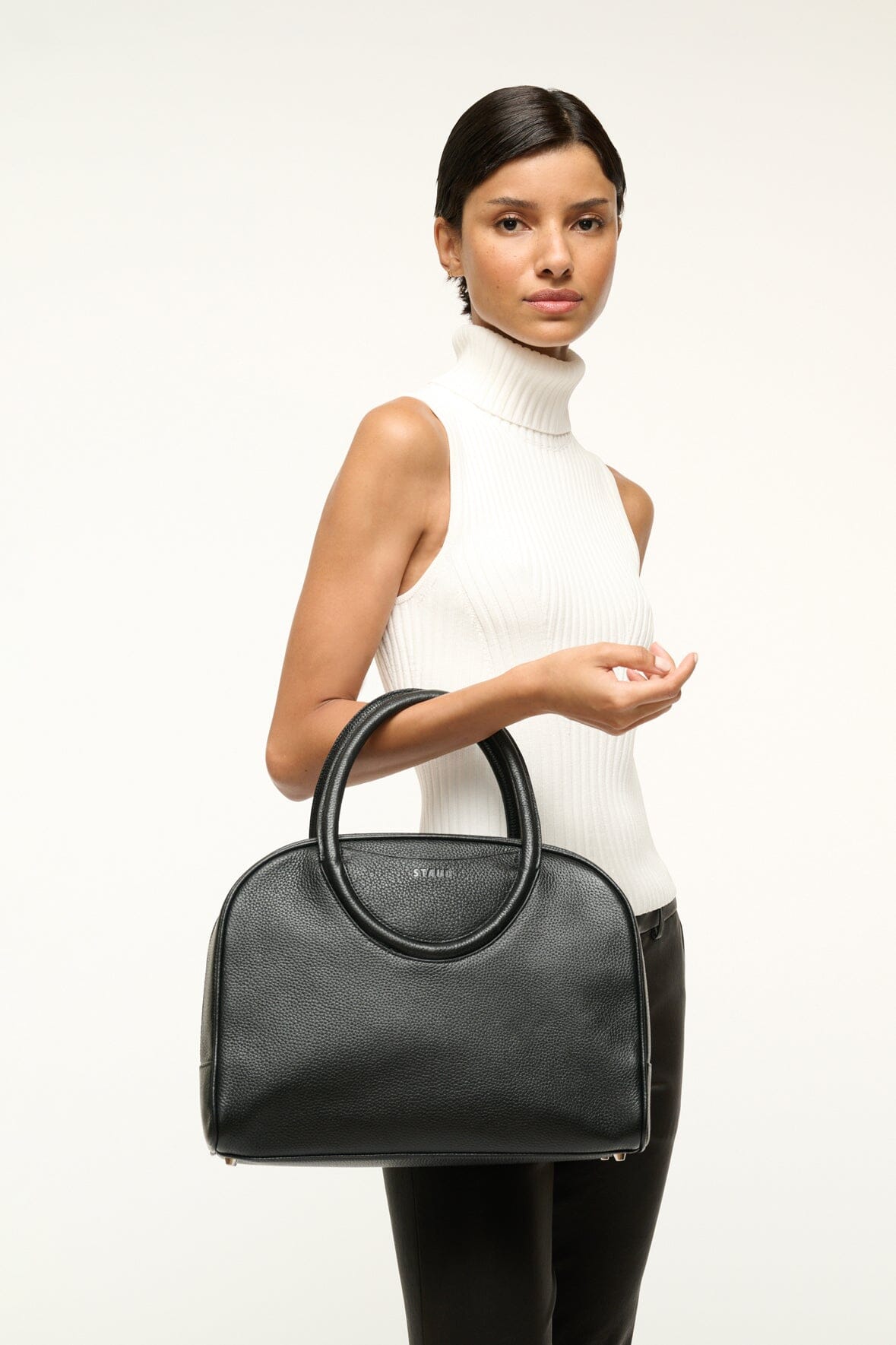 Image MAUDE BOWLER BAG | BLACK 2 of 7 and Clicking this image will trigger a zoom pop-up