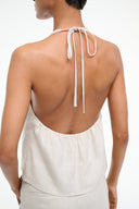 Image CORSO LINEN TOP | NATURAL 3 of 4