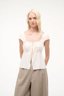 POMONA TOP | IVORY IVORY / XS