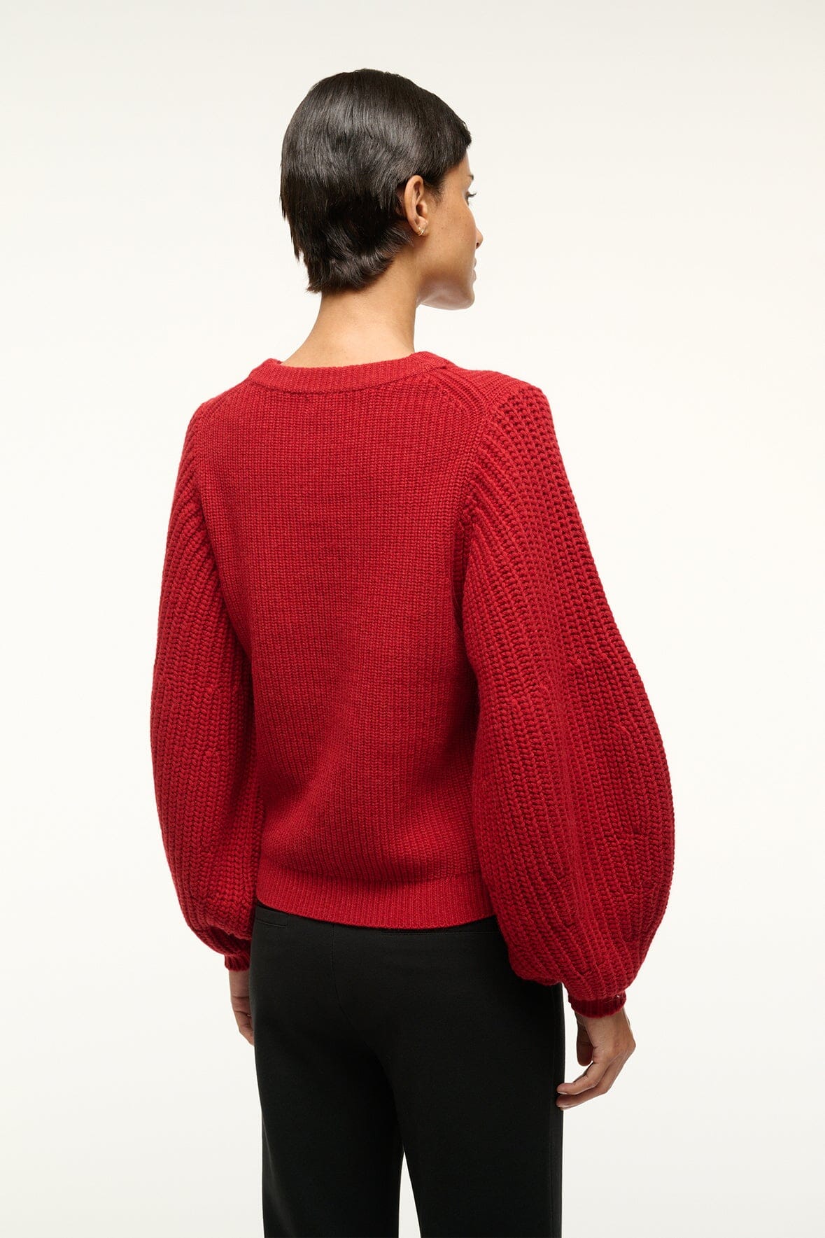 Image AURA SWEATER | ROUGE 3 of 4 and Clicking this image will trigger a zoom pop-up