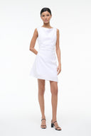 STAUD CALLIE MINI DRESS WHITE STAUD CALLIE MINI DRESS WHITE