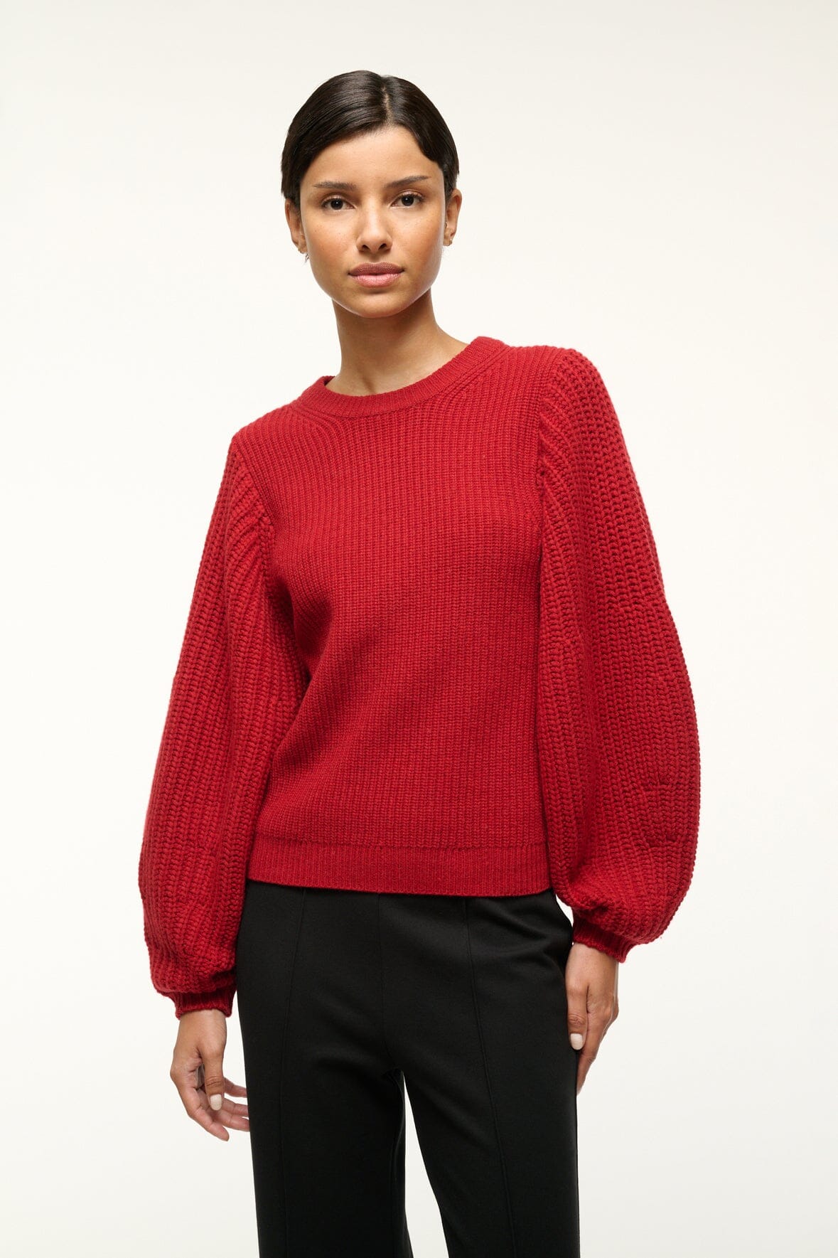 Image AURA SWEATER | ROUGE 2 of 4 and Clicking this image will trigger a zoom pop-up