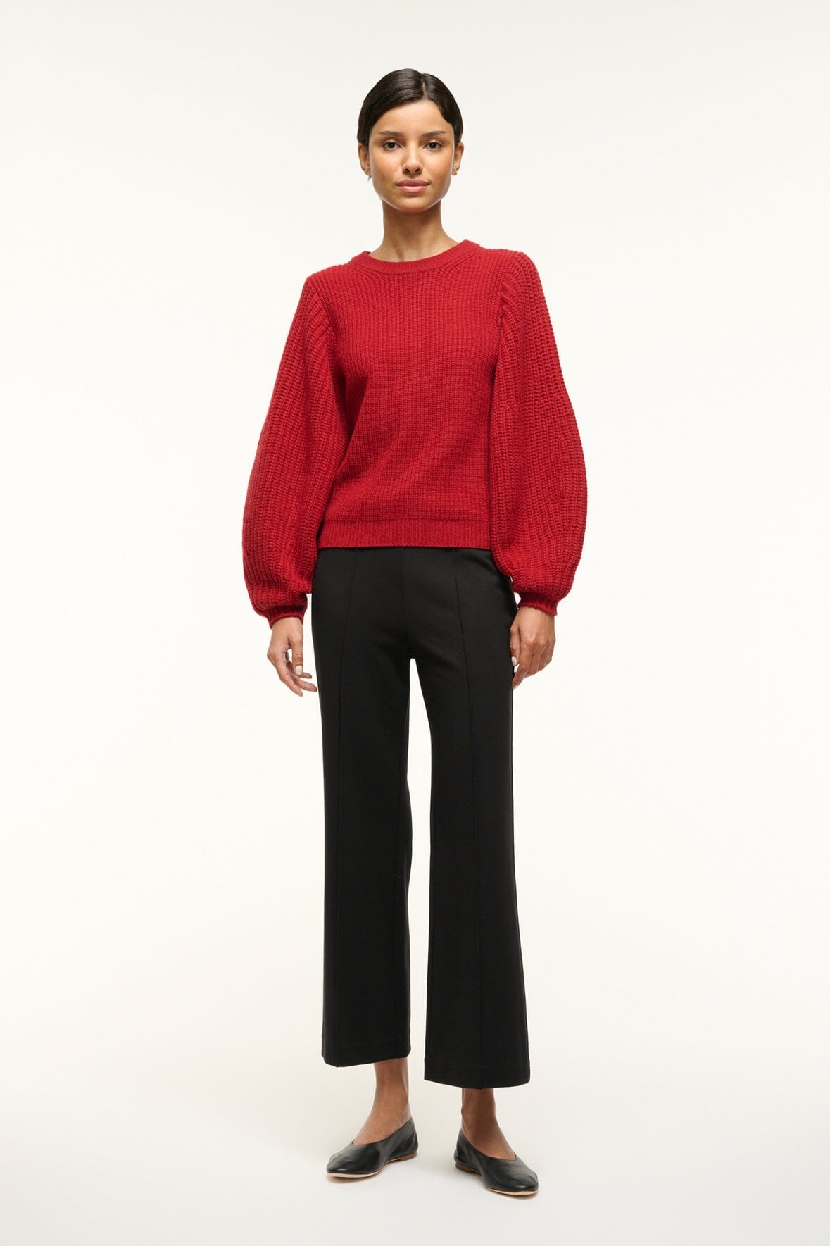 Image AURA SWEATER | ROUGE 1 of 4 and Clicking this image will trigger a zoom pop-up