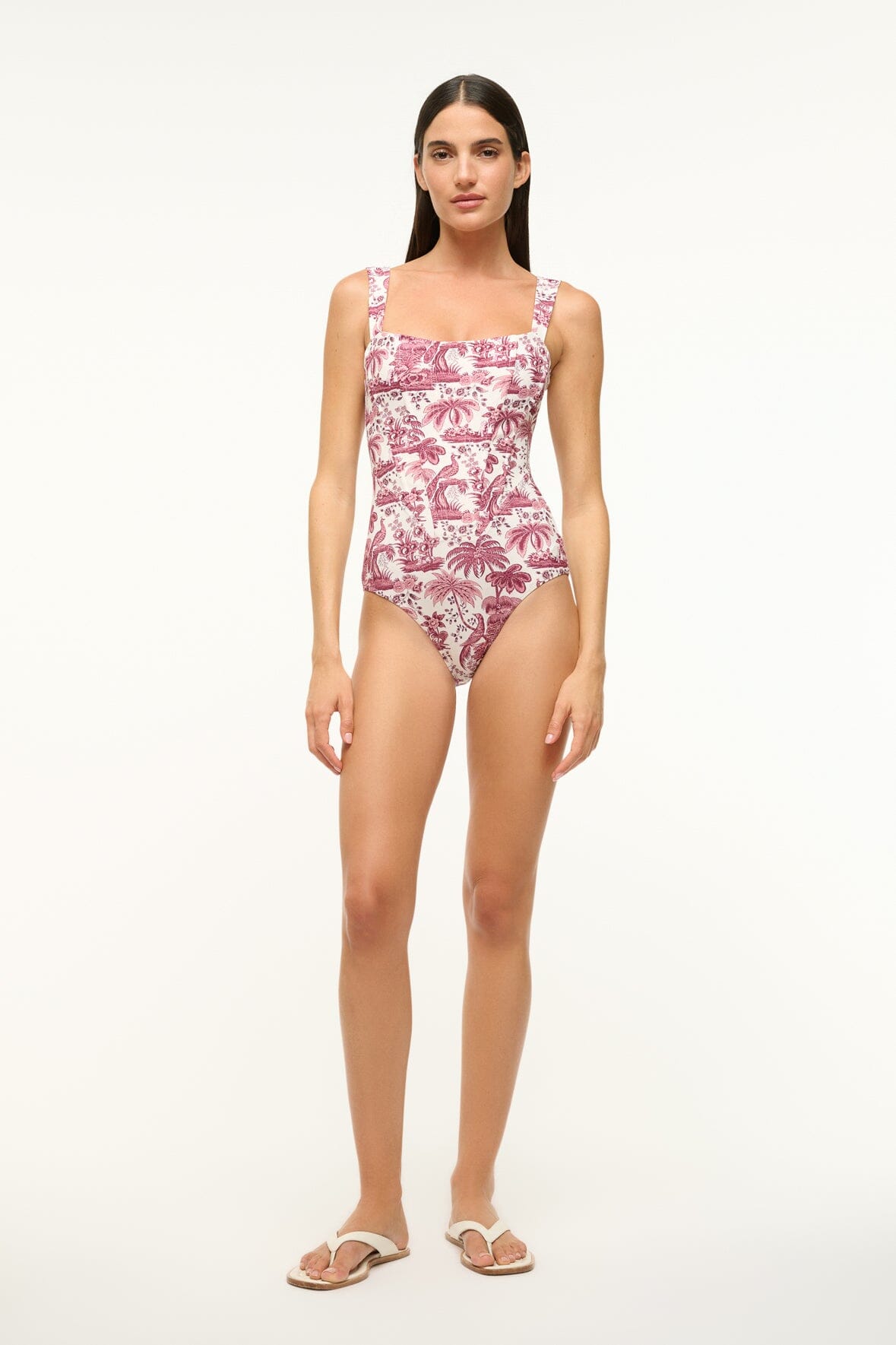 Image ADELAIDE ONE PIECE | BORDEAUX TOILE 1 of 5 and Clicking this image will trigger a zoom pop-up