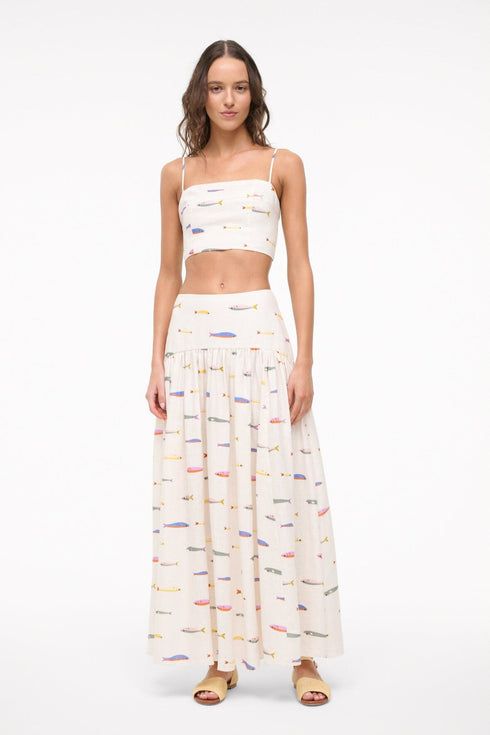 Go to PROCIDA LINEN SKIRT POP SARDINES IVORY view 1