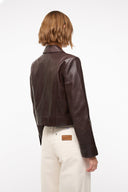 Image LEATHER MARINO JACKET | TIRAMISU 3 of 5