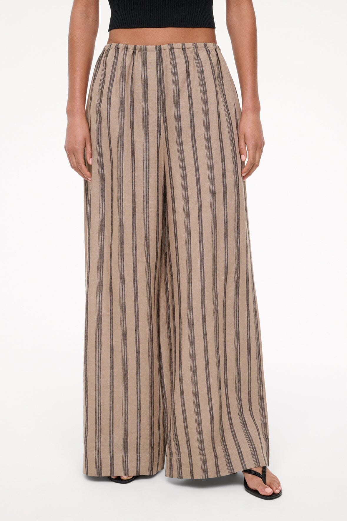Image BONFIRE LINEN PANT | SAHARA STRIPE 4 of 7 and Clicking this image will trigger a zoom pop-up