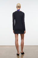 REVE MINI DRESS | BLACK BLACK / XS