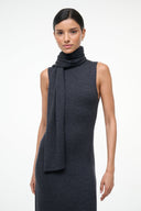 Image CANAL MIDI DRESS | CHARCOAL 7 of 8