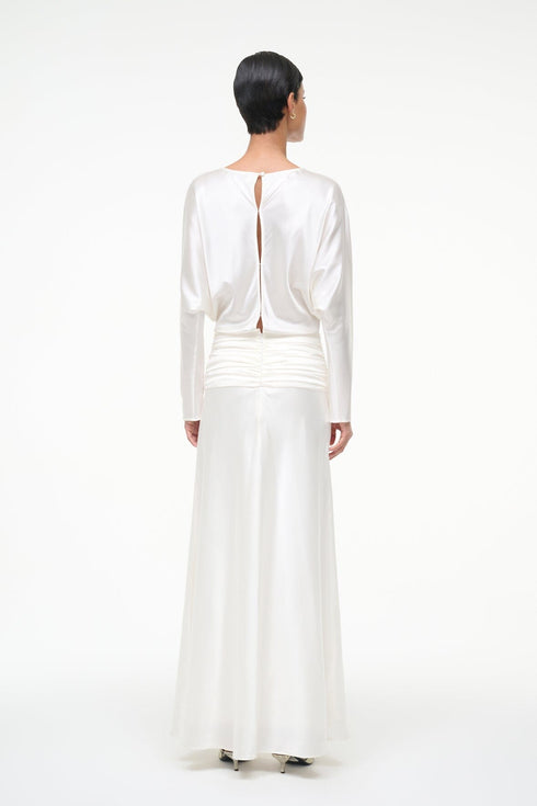 Go to FREDA SILK DRESS IVORY view 2