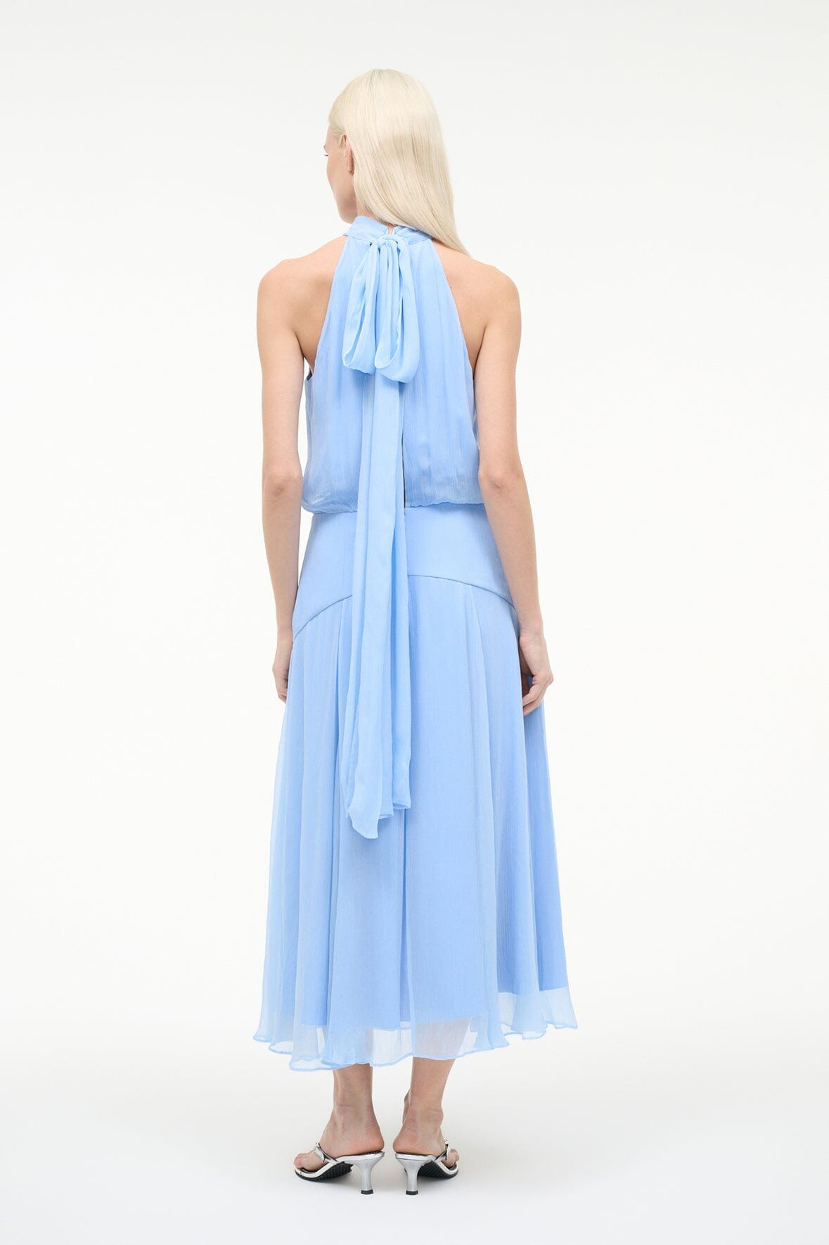 STAUD, Camryn Dress in Clear Blue, Size 10