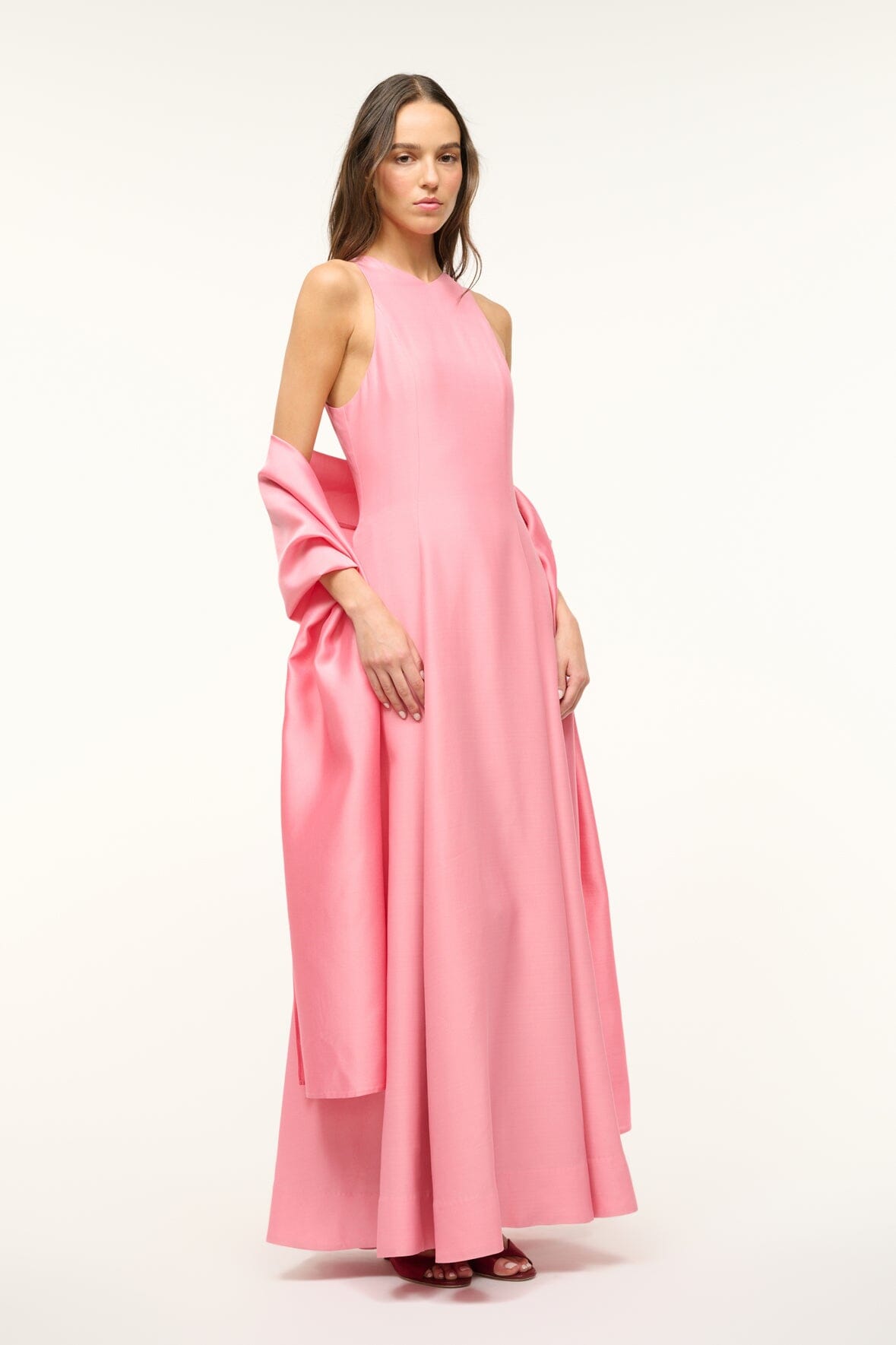 Image HEIKE DRESS | DAMASK PINK 6 of 6 and Clicking this image will trigger a zoom pop-up