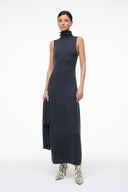 Image CANAL MIDI DRESS | CHARCOAL 3 of 8