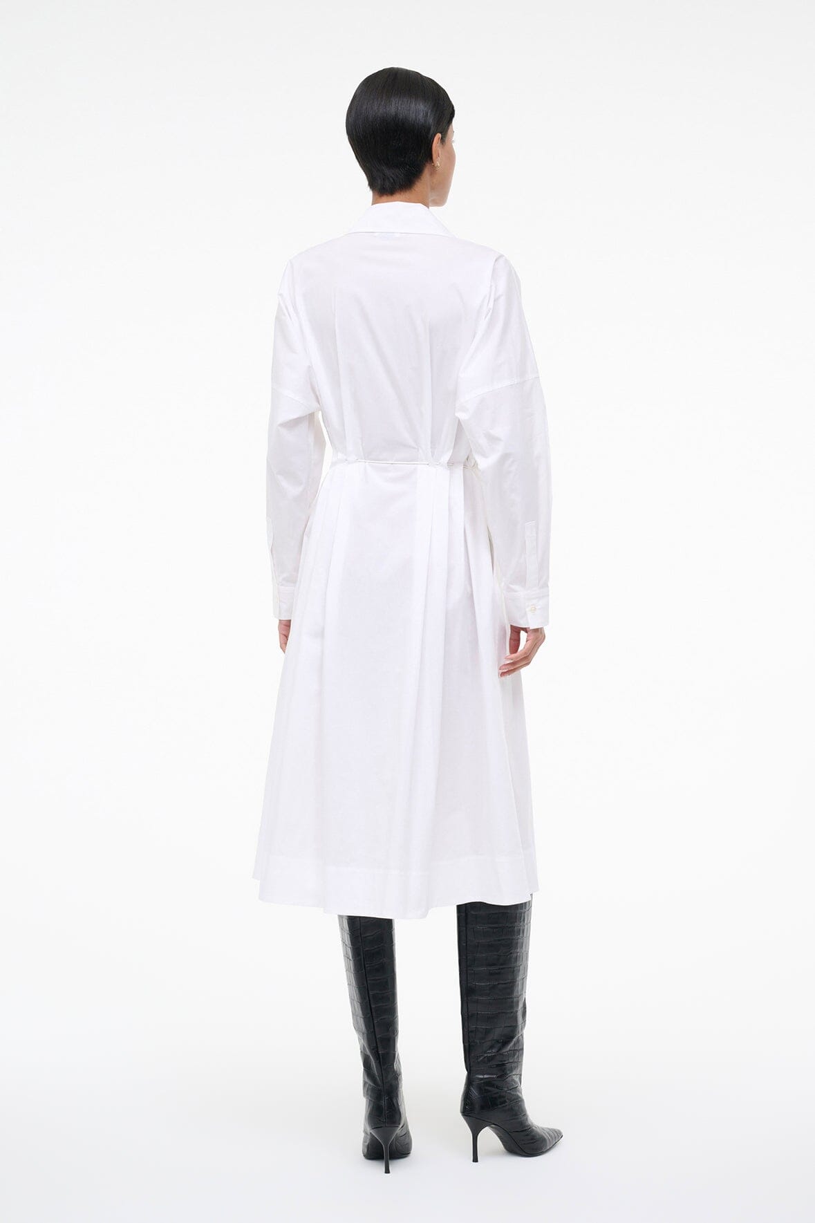 staud white midi dress Staud, Margi Dress in White, Size 0