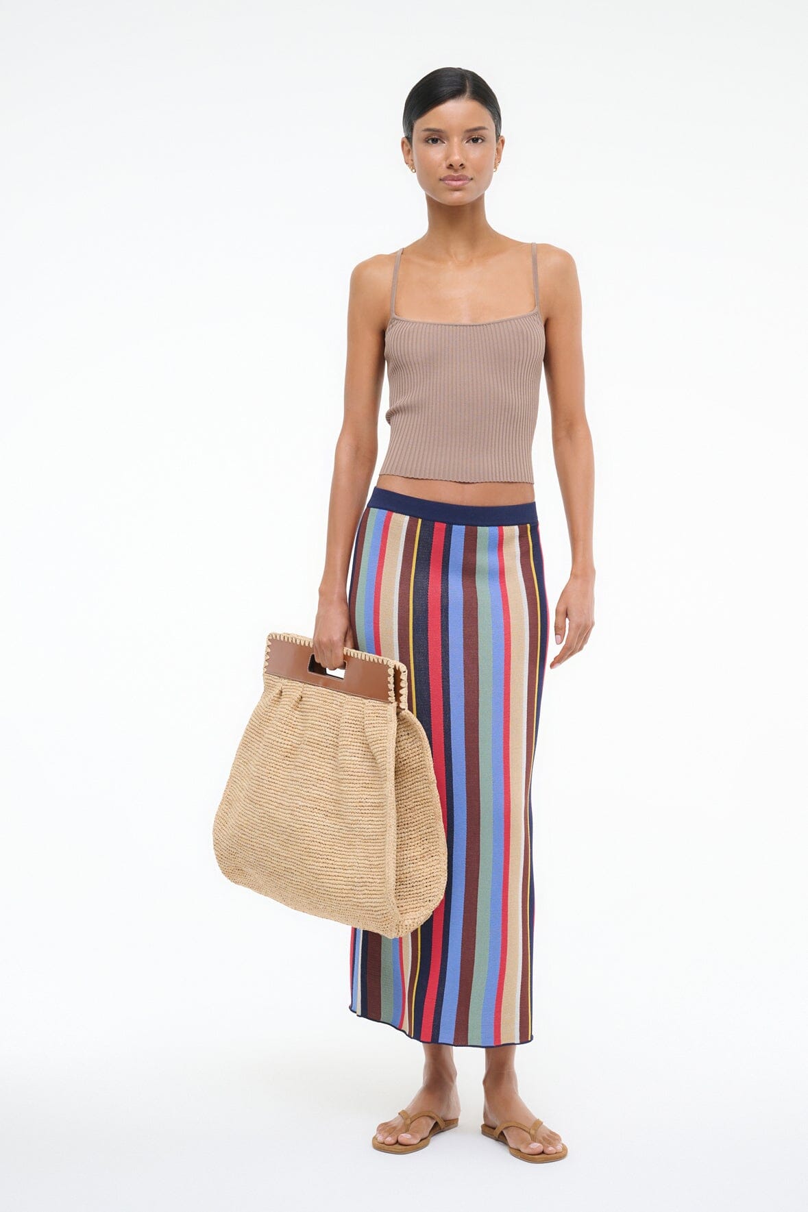 Image KARINA SKIRT | MARKET STRIPE 1 of 5 and Clicking this image will trigger a zoom pop-up
