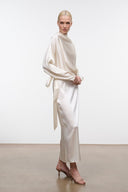 PHOEBE SILK DRESS | IVORY