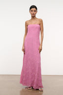 staud pink corset dress Staud landscape mini corset dress in lollipop pink