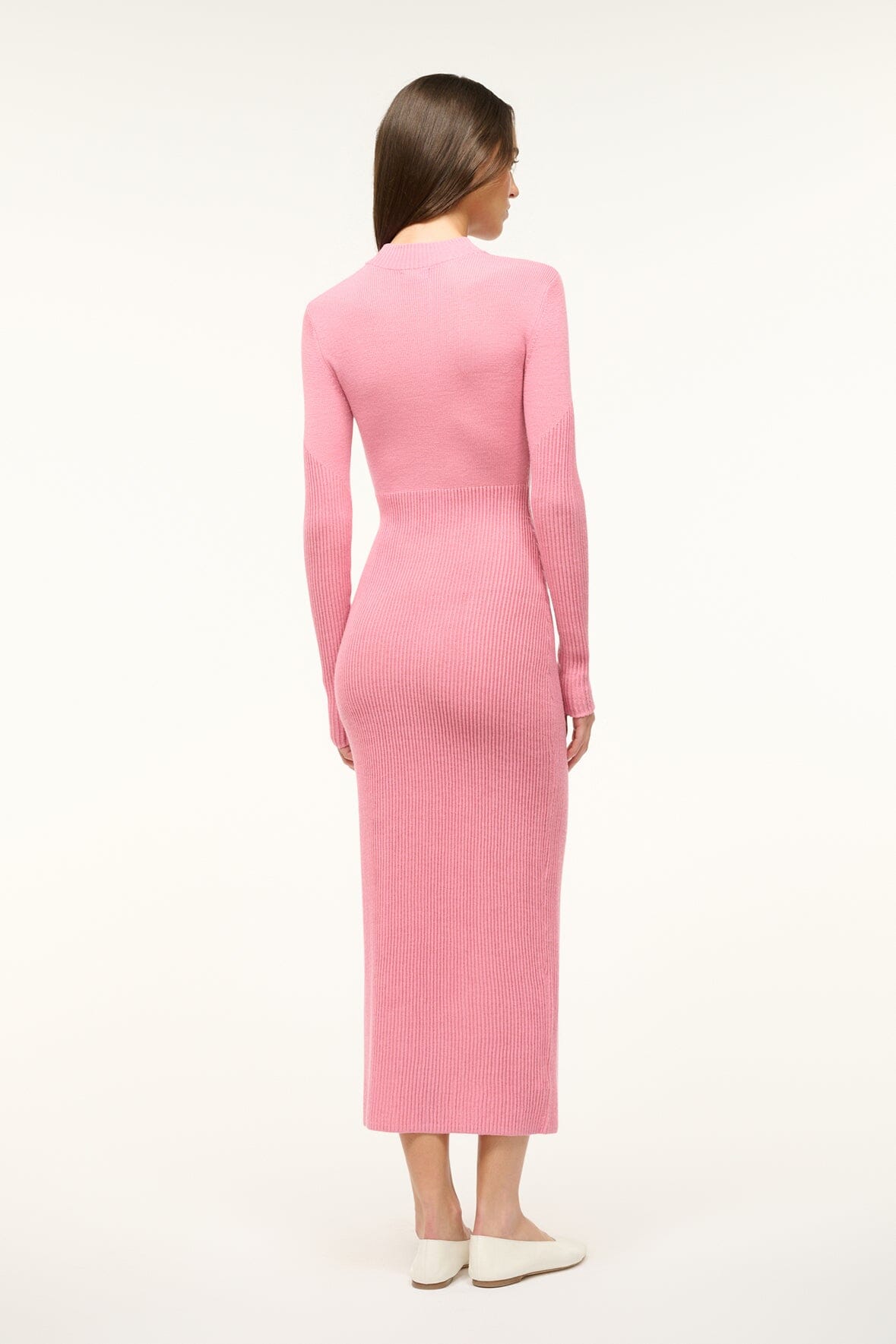 Image RAMONA DRESS | DAMASK PINK 4 of 5 and Clicking this image will trigger a zoom pop-up