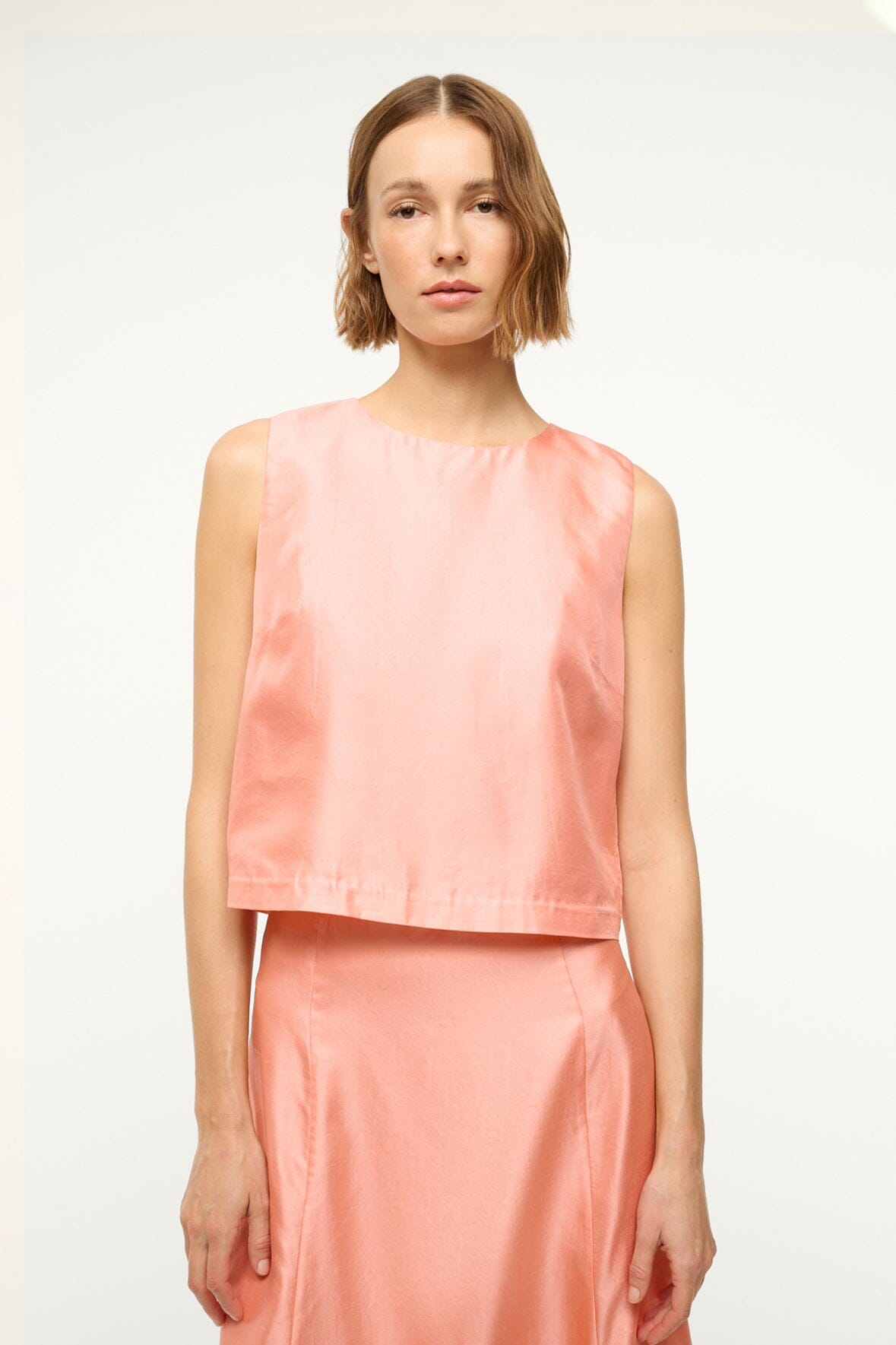 Image CASSIA SILK TOP | CARNATION 1 of 8 and Clicking this image will trigger a zoom pop-up