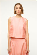 Image CASSIA SILK TOP | CARNATION 1 of 8