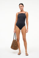 CLAUDIA ONE PIECE | BLACK BLACK / XS