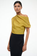 Image TOPAZ DRESS | CHARTREUSE BLACK 3 of 5