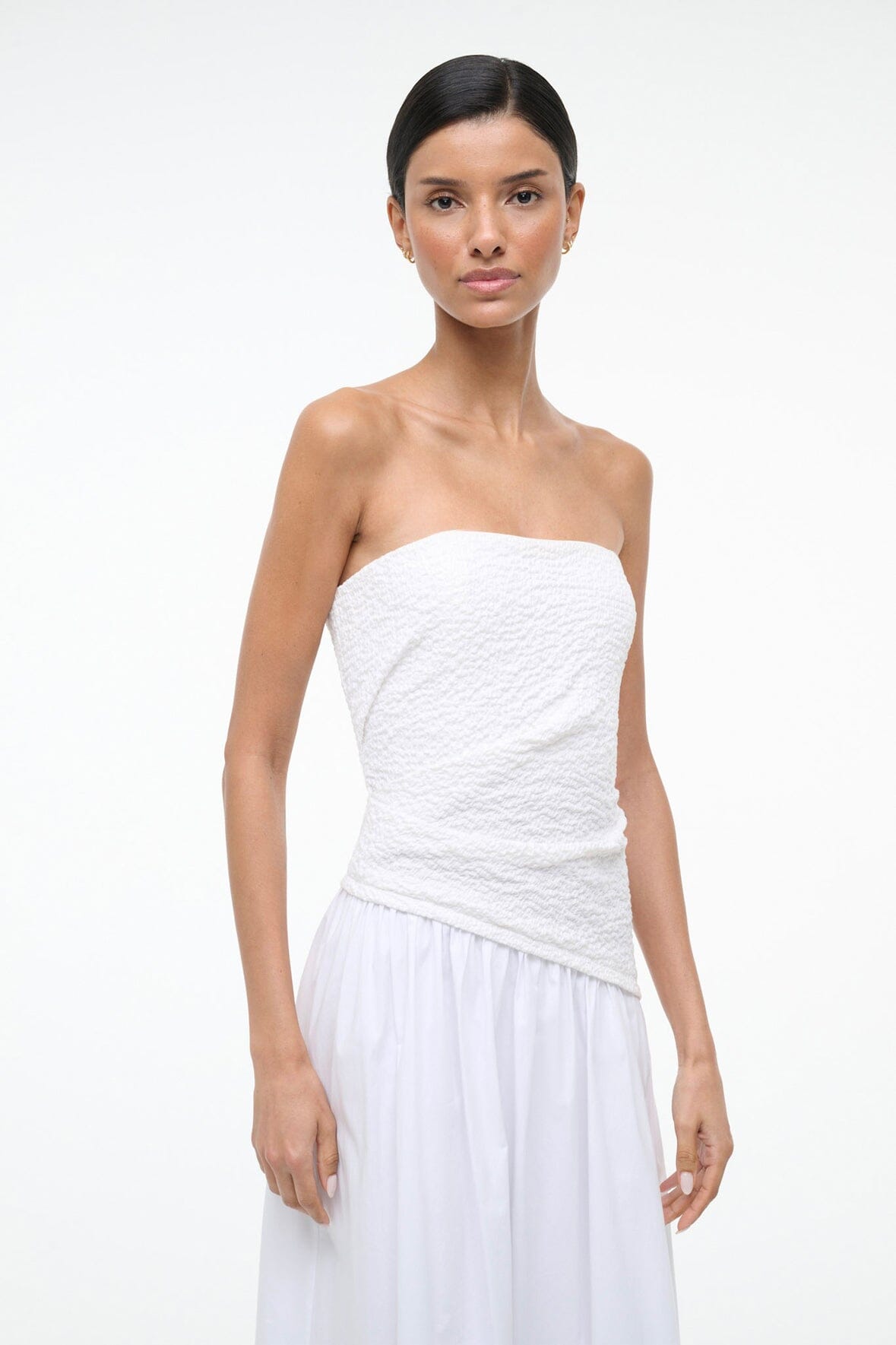 STAUD NIA DRESS WHITE STAUD NIA DRESS WHITE