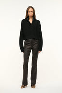 Image CASHMERE CROPPED HAMPTON SWEATER | BLACK 2 of 4