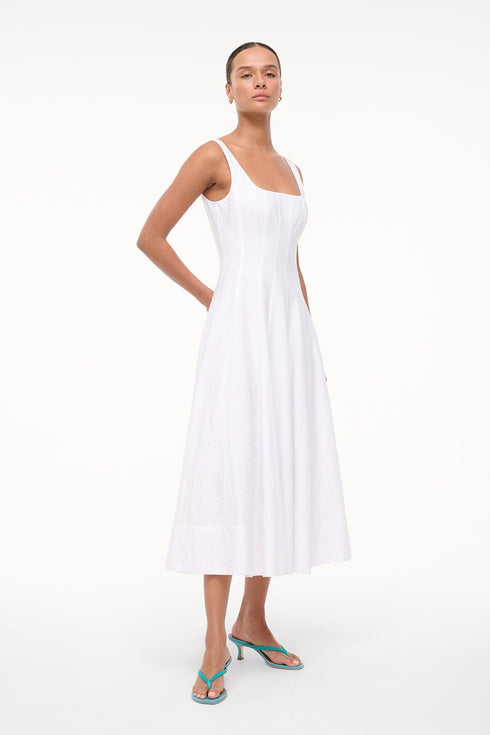 Go to WELLS DRESS WHITE EMBROIDERY view 1