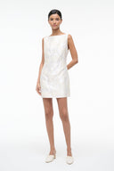 JOANNA KITTEN HEEL MULE | IVORY