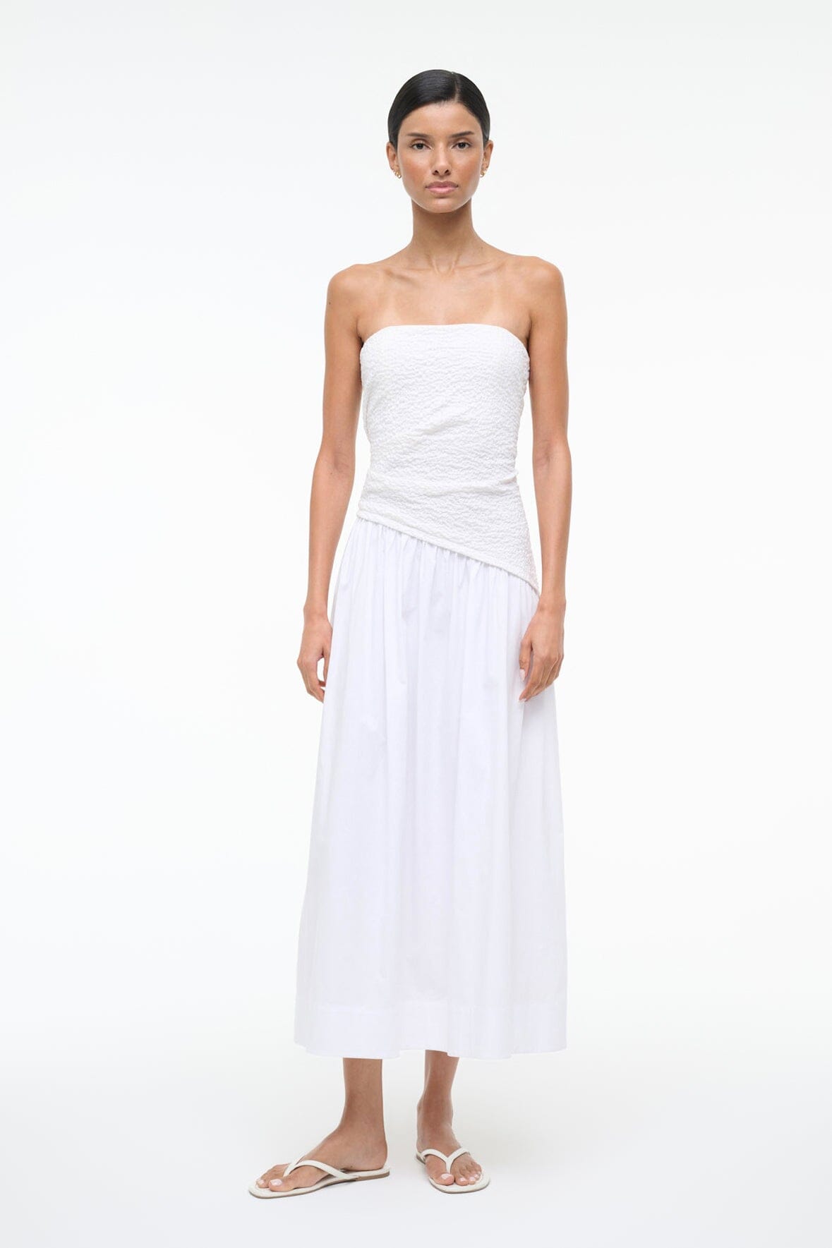 Staud Nia Dress in White