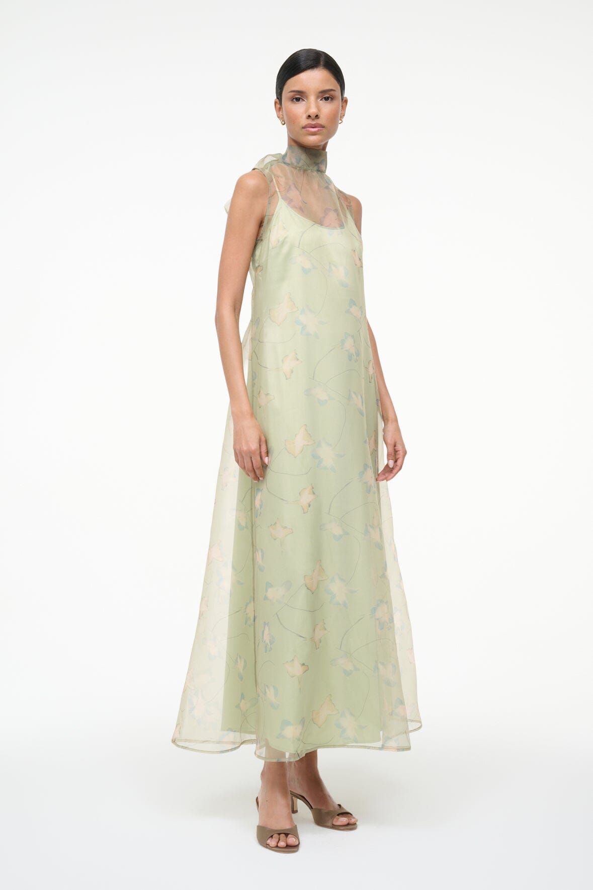 STAUD ALBEE DRESS BOTANICAL MOSS STAUD ALBEE DRESS BOTANICAL MOSS
